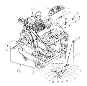 Page B Diagram and Parts List for MK-6020KB  MK Diamond Concrete Saw